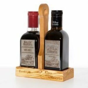 BIO COMBOY: 1 BOUTEILLE D’HUILE D’OLIVE ET 1 BOUTEILLE DE VINAIGRE BALSAMIQUE ESPAGNE