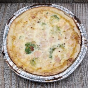 QUICHE SAUMON BROCOLIS 12 CM 200GR. LIVRAISON 04/05