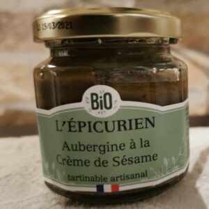 AUBERGINE À LA CRÈME DE SÉSAME BIO