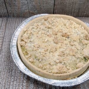 QUICHE CRUMBLE COURGETTE 12 CM 200GR, LIVRAISON LE 11/05