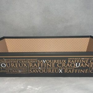 COFFRET RECTANGLE SAVOUREUX NOIR/CUIVRE